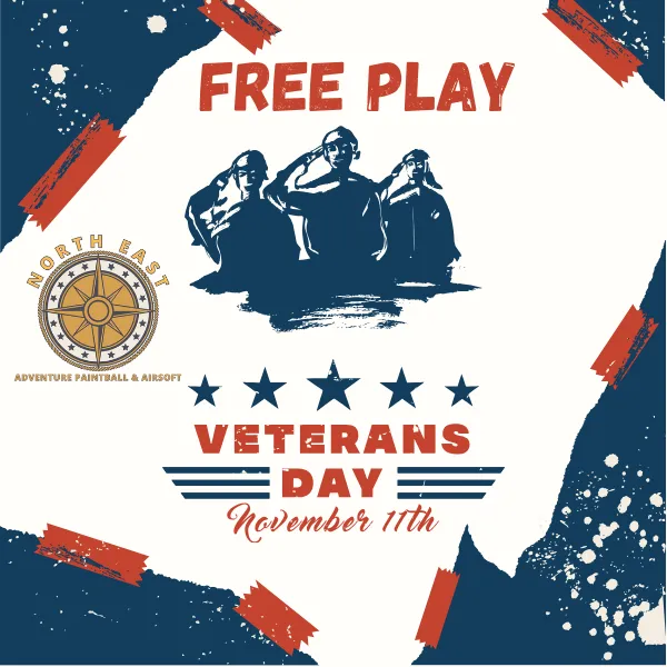 Free Play on Veterans Day at North East Adventure